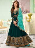 Indian Suit - Turquoise Anarkali Suit