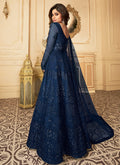 Indian Suits - Navy Blue Anarkali Suit In usa