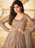 Indian Clothes - Beige Sequence Embroidered Anarkali Suit