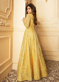 Indian Suits - Yellow Anarkali Suit In usa