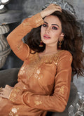 Orange Gold Palazzo Suit In usa