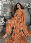 Orange Gold Palazzo Suit In usa uk canada