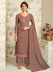 Mauve Palazzo Suit