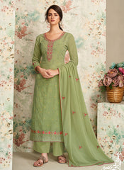 Light Green Palazzo Suit