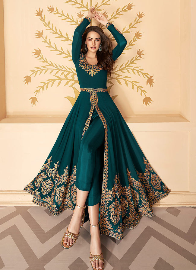 Amma Saree - Kajol Green Gown (Full Stitched)* Top... | Facebook