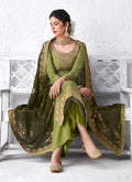 Olive Green Palazzo Suit In usa uk canada