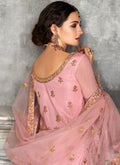 Pink Golden Anarkali Suit In usa uk canada