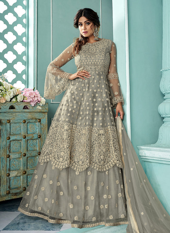 Anarkali online style lehenga