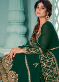Green Flared Anarkali Suit In usa uk canada