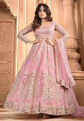 Pink Embroidery Wedding Anarkali Suit