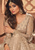 Beige Golden Anarkali Gown In usa uk canada