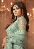 Mint Green Anarkali Gown In usa uk canada