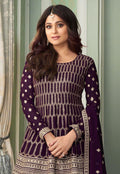 Purple Gharara Suit  In usa uk canada