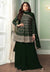 Dark Green Gharara Suit In usa uk canada