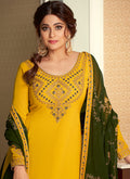 Yellow And Green Lehenga Style Suit In usa