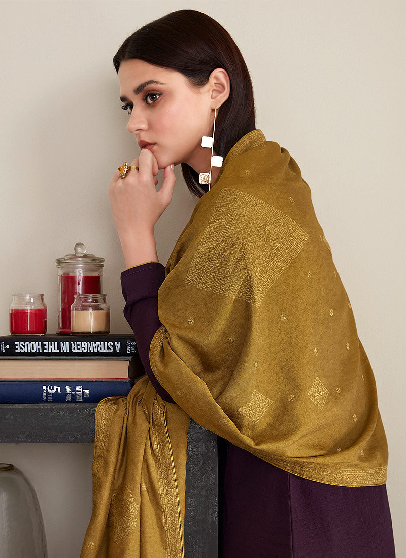 Wine And Yellow Pant Style Suit In usa