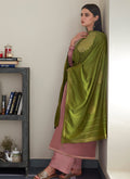 Soft Pink And Green Pant Style Suit In usa uk canada