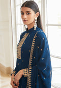Blue Palazzo Suit In usa