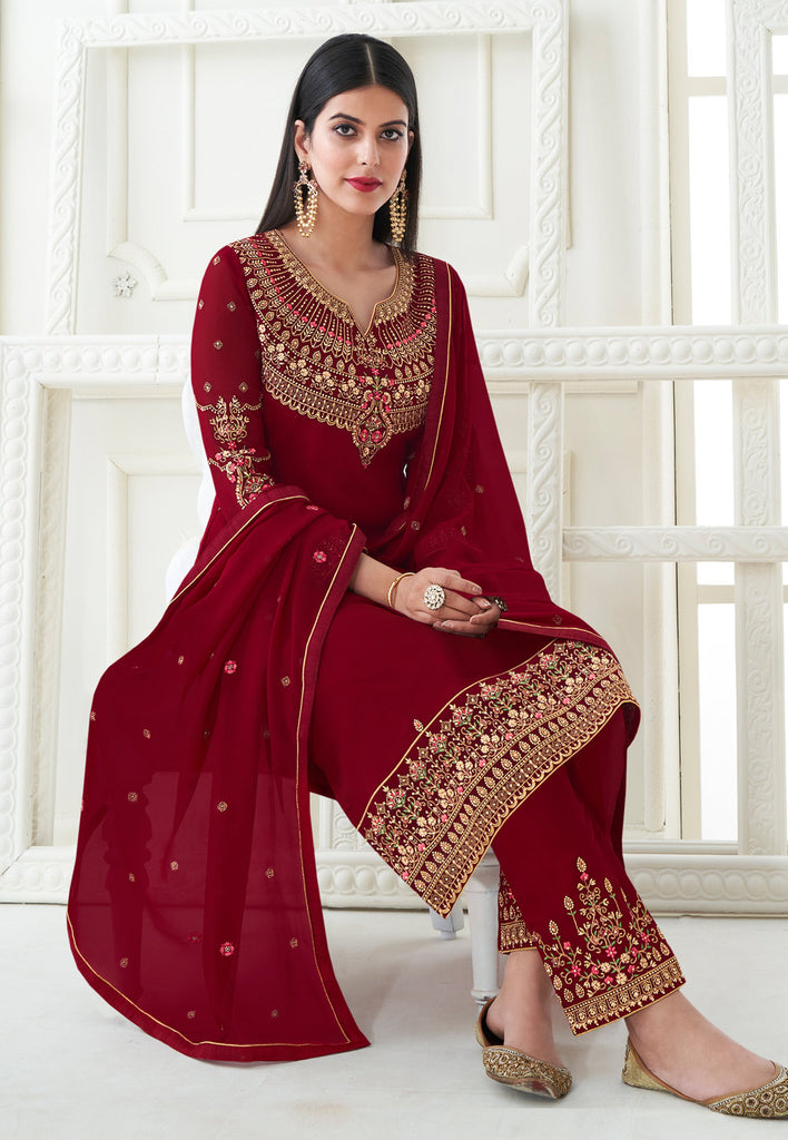 Red Pant Style Suit In canada