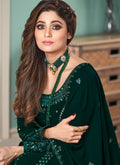 Dark Green Bollywood Anarkali In uk
