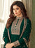 Dark Green Bollywood Wedding Anarkali In Australia
