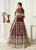 Maroon Golden Lehenga Choli In usa uk