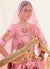 Pink Golden Lehenga Choli In usa