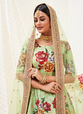 Pista Green Lehenga Choli