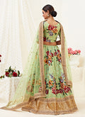 Pista Green Lehenga Choli In usa