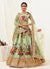 Pista Green Wedding Lehenga Choli