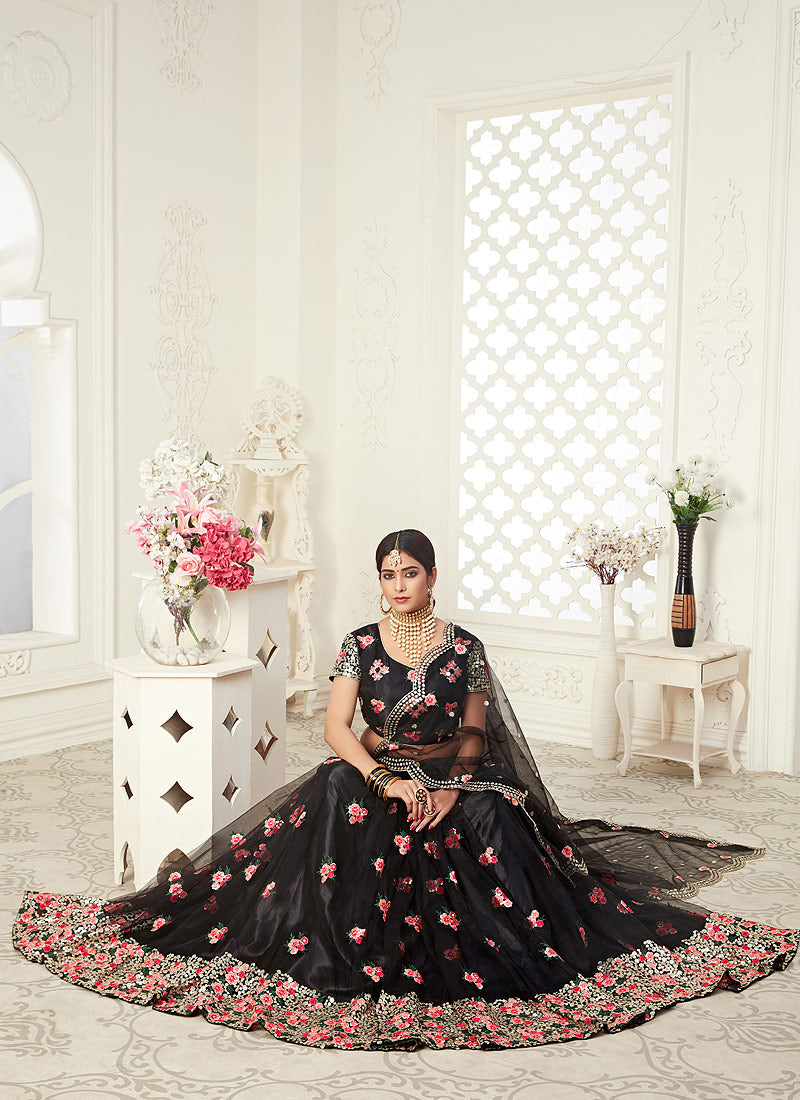 Black Lehenga Choli In usa uk canada