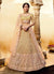 Golden Peach Wedding Lehenga Choli