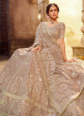 Indian Clothes - Light Brown Wedding Lehenga Choli