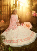 Indian Clothes - Creme And Pink Lehenga Choli In usa