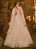 Indian Clothes - Beige Wedding Lehenga Choli In usa