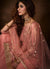Indian Clothes - Peach Traditional Embroidered Gharara Suit