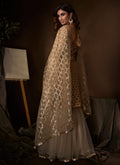 Indian Suits - Beige Gharara Suit In usa