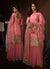 Pink Embroidered Gharara Suit