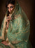Indian Clothes - Mint Green Traditional Embroidered Gharara Suit