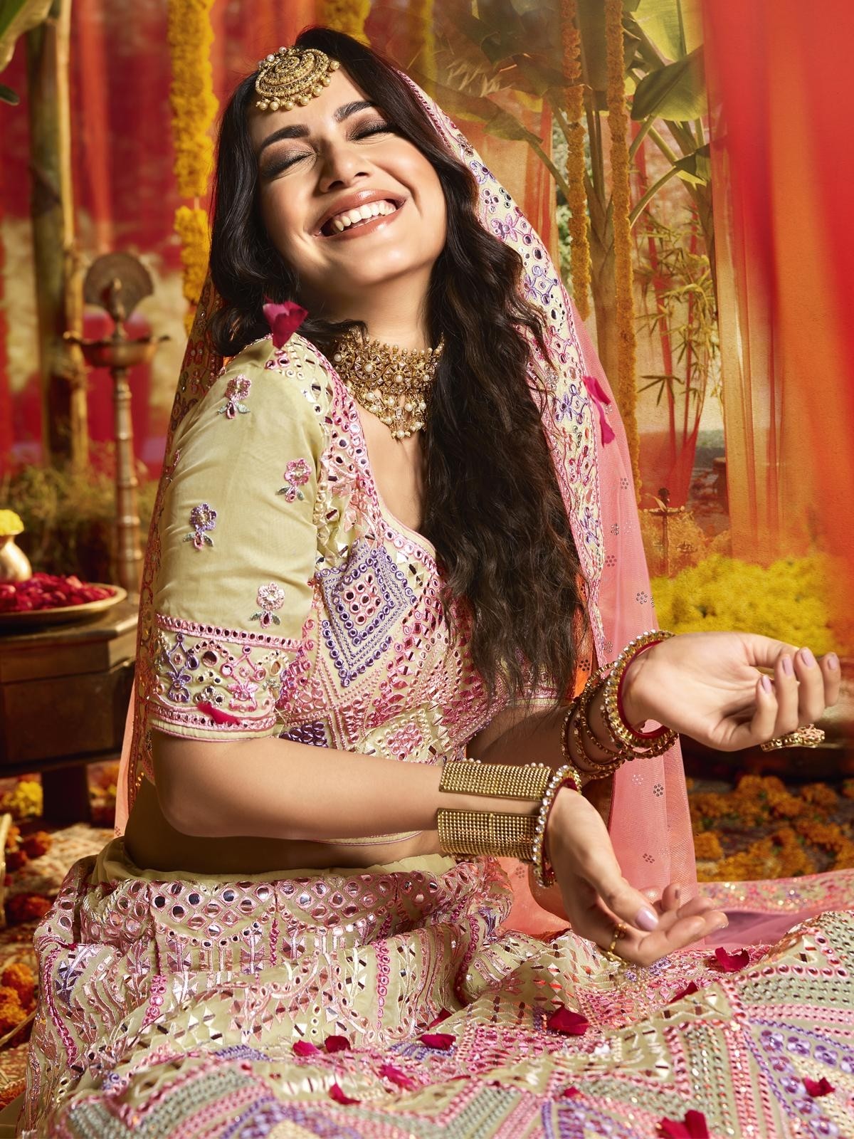 Indian Suits - YellowDesigner Lehenga Choli