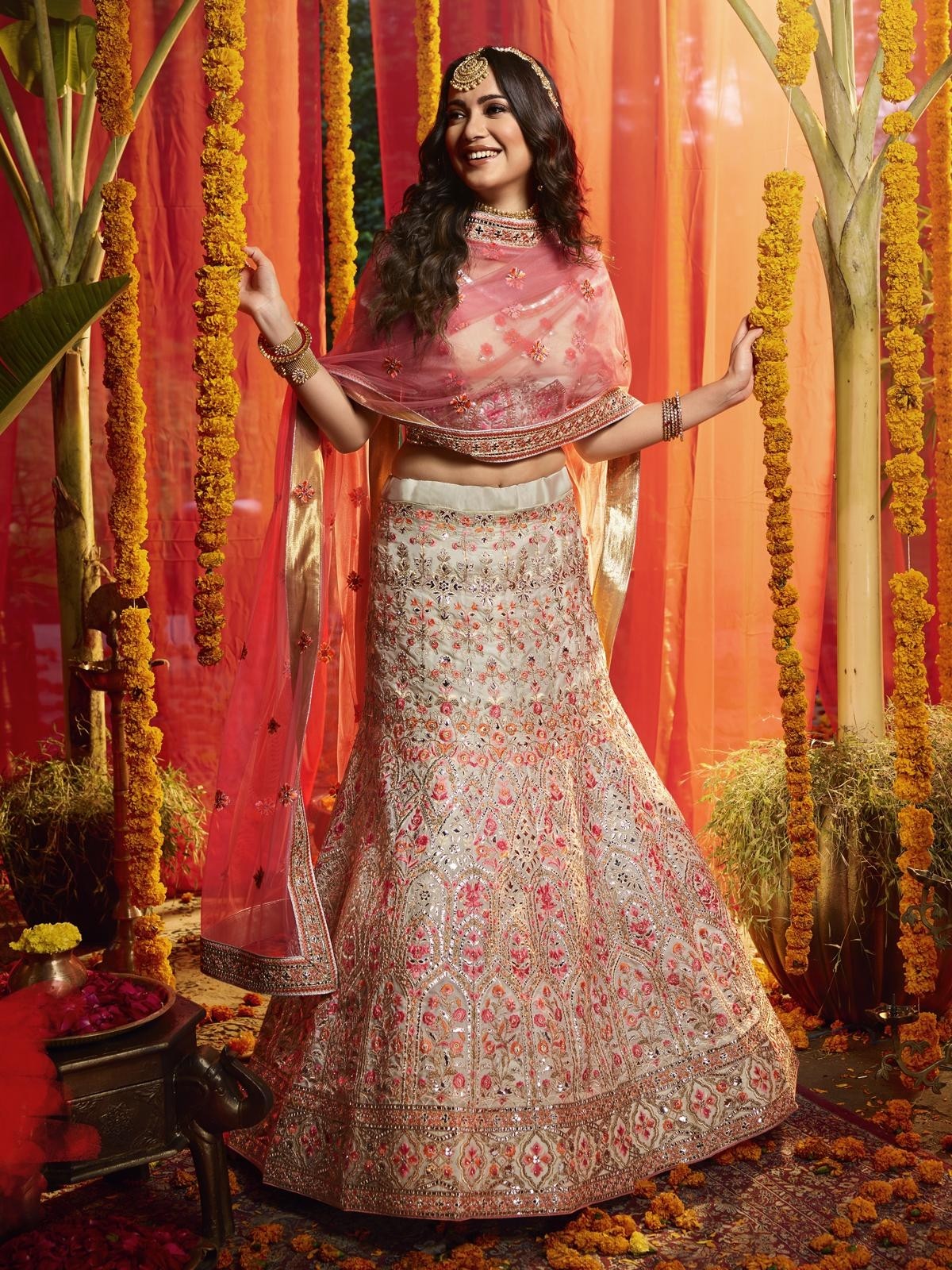 Indian Lehenga - Baby Pink Lehenga Choli In usa uk canada