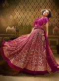 Indian Lehanga - Hot Pink Sequence Embroidered Lehenga Choli In usa uk canada