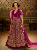 Hot Pink Sequence Embroidered Lehenga Choli