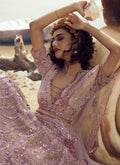 Indian Clothes - Light Purple Sequence Embroidered Lehenga Choli