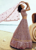 Indian Lehanga - Light Purple Sequence Embroidered Lehenga Choli In usa uk canada