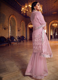 Lilac Purple Mirror Gharara Suit In usa uk  canada