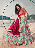 Sea Blue Lehenga Choli