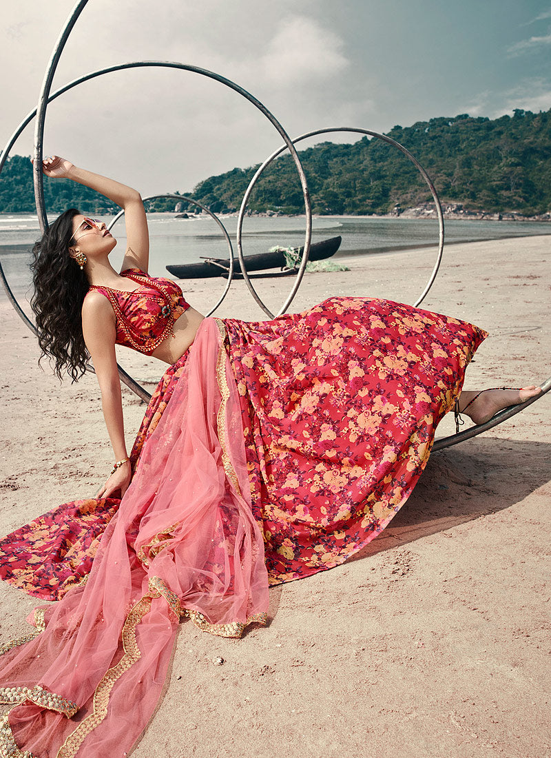 Pink Lehenga Choli In Usa