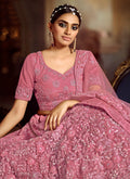 Pink Lehenga Choli With Handwork Embroidery