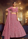 Pink Wedding Lehenga Choli With Handwork Embroidery